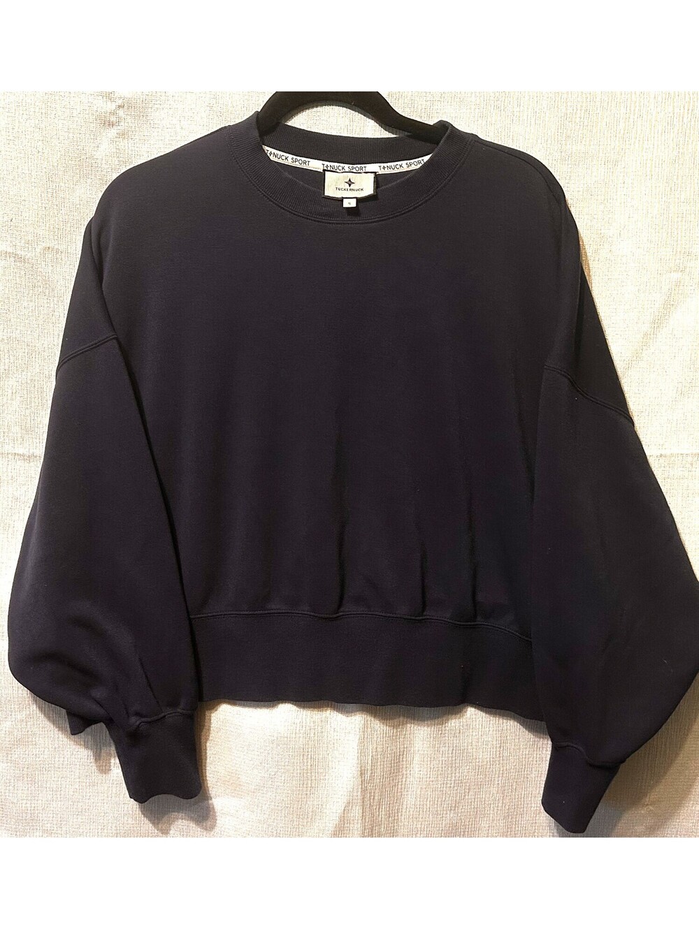woman TuckerNuck Navy Blue Pullover Sweatshirt Size S